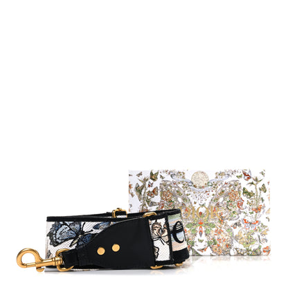 Christian Dior Canvas Embroidered Toile de Jouy Mexico Shoulder Strap White Multicolor 4 of 4