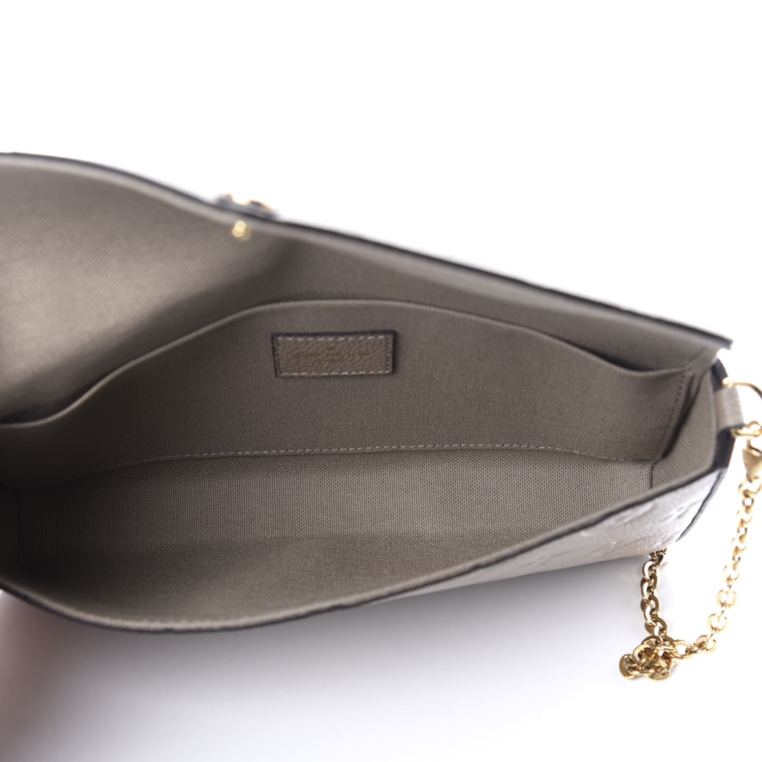 Louis Vuitton Empreinte Pochette Felicie Chain Wallet Tourterelle 6 of 12