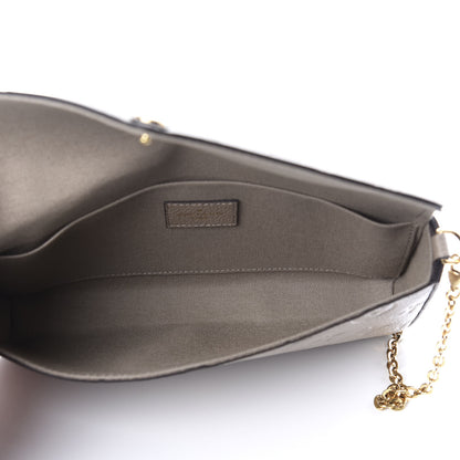 Louis Vuitton Empreinte Pochette Felicie Chain Wallet Tourterelle 6 of 12
