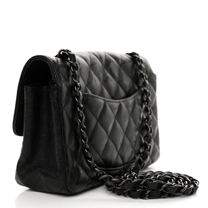 Chanel Crumpled Calfskin Quilted Mini Rectangular Flap So Black 3 of 14