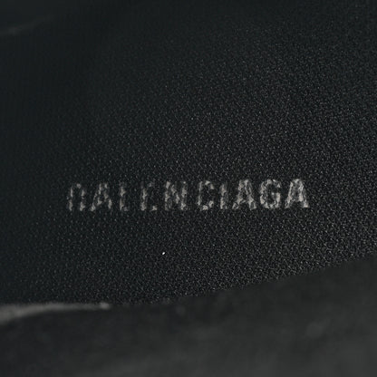 Balenciaga Neoprene Knit Allover Logo Bi-Color Sole Mens Speed Sneakers 11 Black White 8 of 9