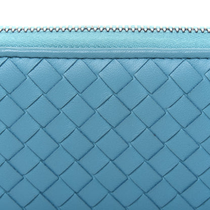 Bottega Veneta Nappa Intrecciato Zip Around Wallet Turquoise 12 of 14