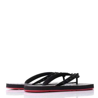 Christian Louboutin Rubber Spike Loubi Donna Flip Flop 38 Black 4 of 10
