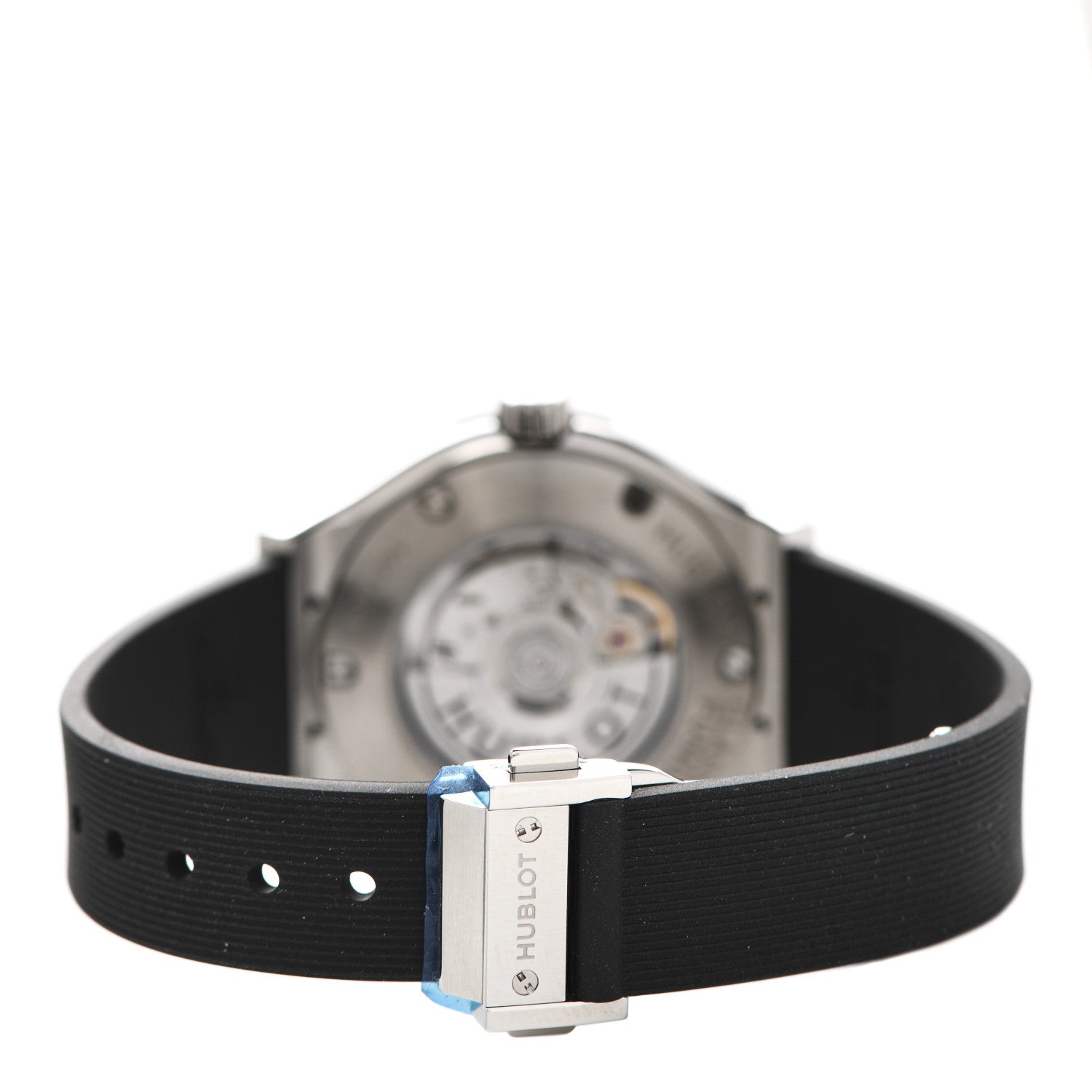 Hublot Titanium Rubber Diamond Bezel 33mm Classic Fusion Automatic Watch Black 582.NX.1170.RX.1204 3 of 5