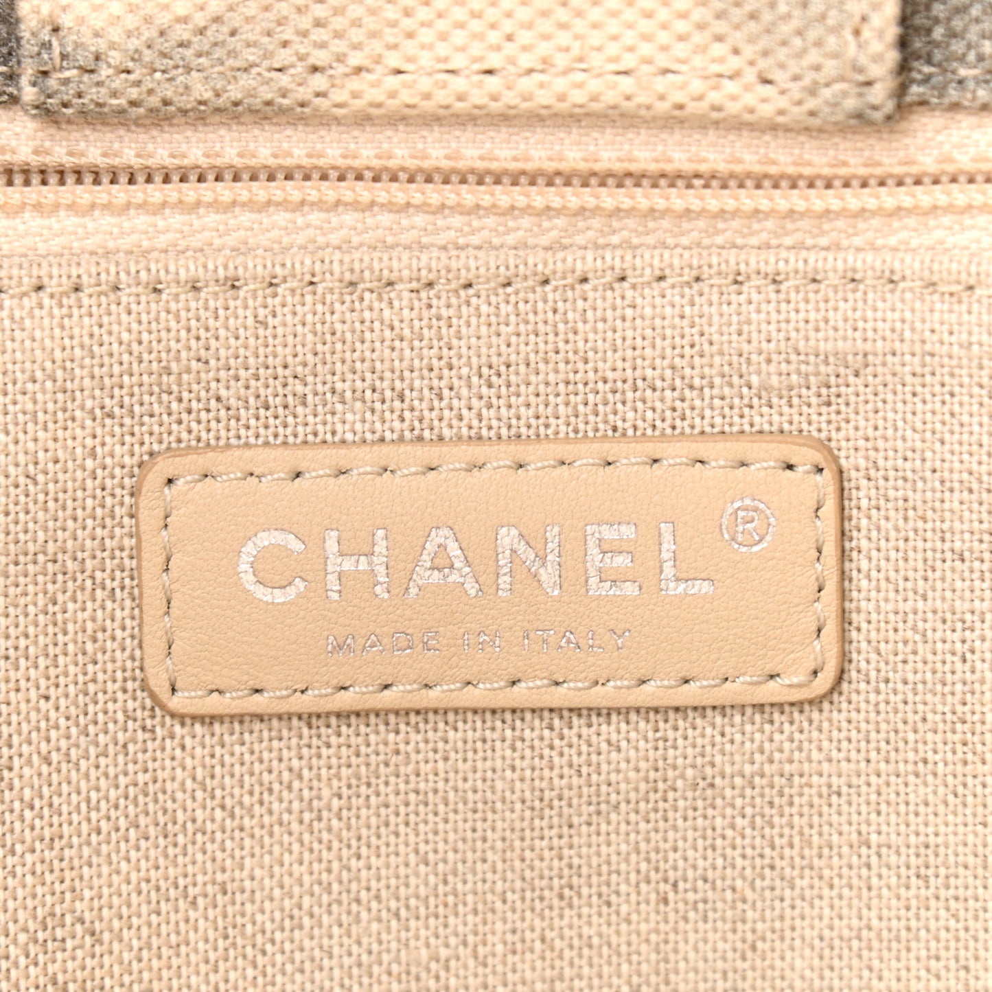 Canvas Small Iliad Shopping Tote Beige