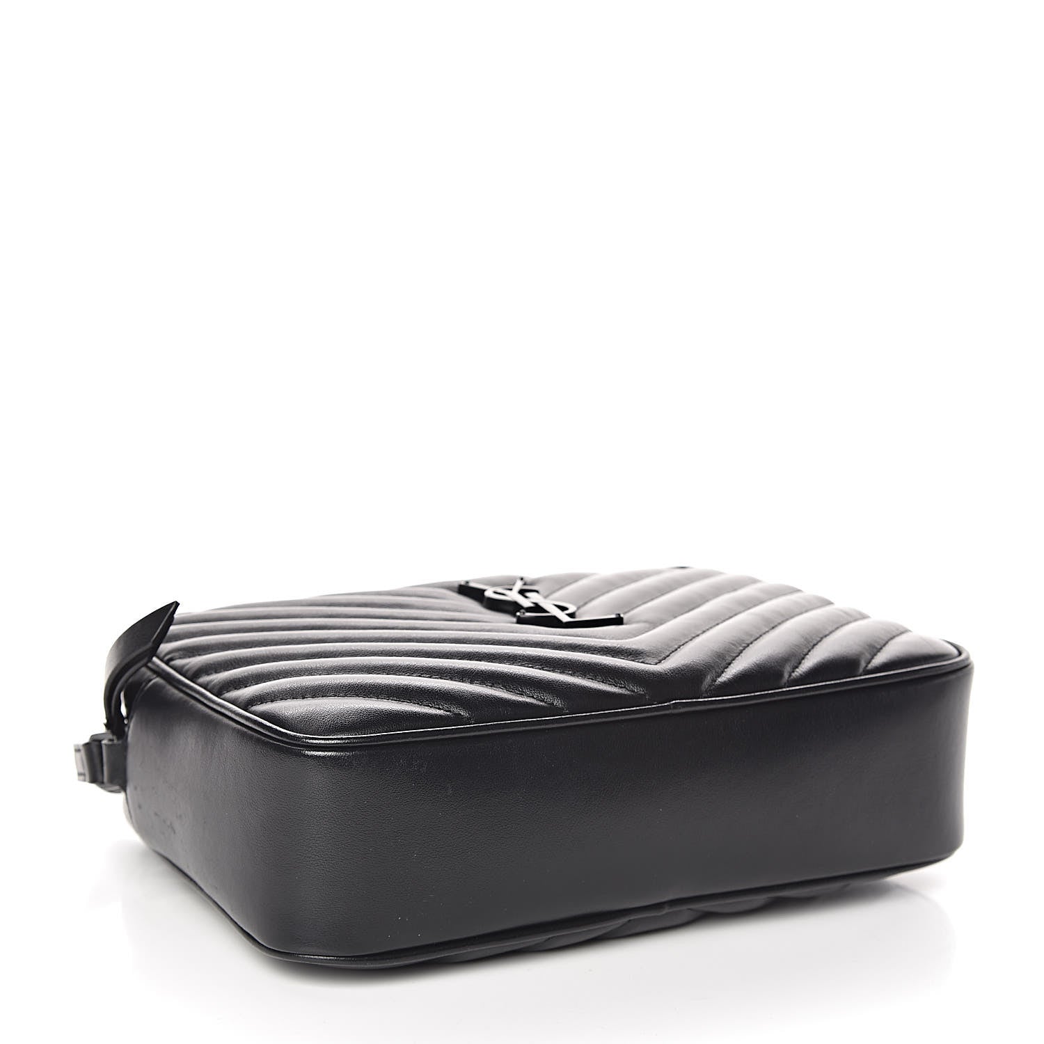 Saint Laurent Calfskin Matelasse Monogram Lou Camera Bag Black 4 of 11