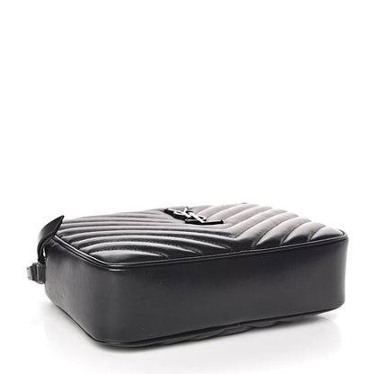 Saint Laurent Calfskin Matelasse Monogram Lou Camera Bag Black 4 of 11