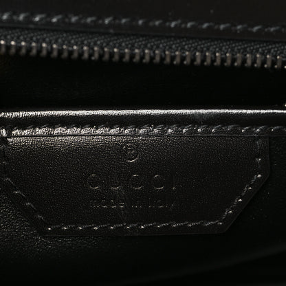 Gucci Boarded Dyana Lux Calfskin Web Monochrome Small Bamboo 1947 Top Handle Bag Black 6 of 10