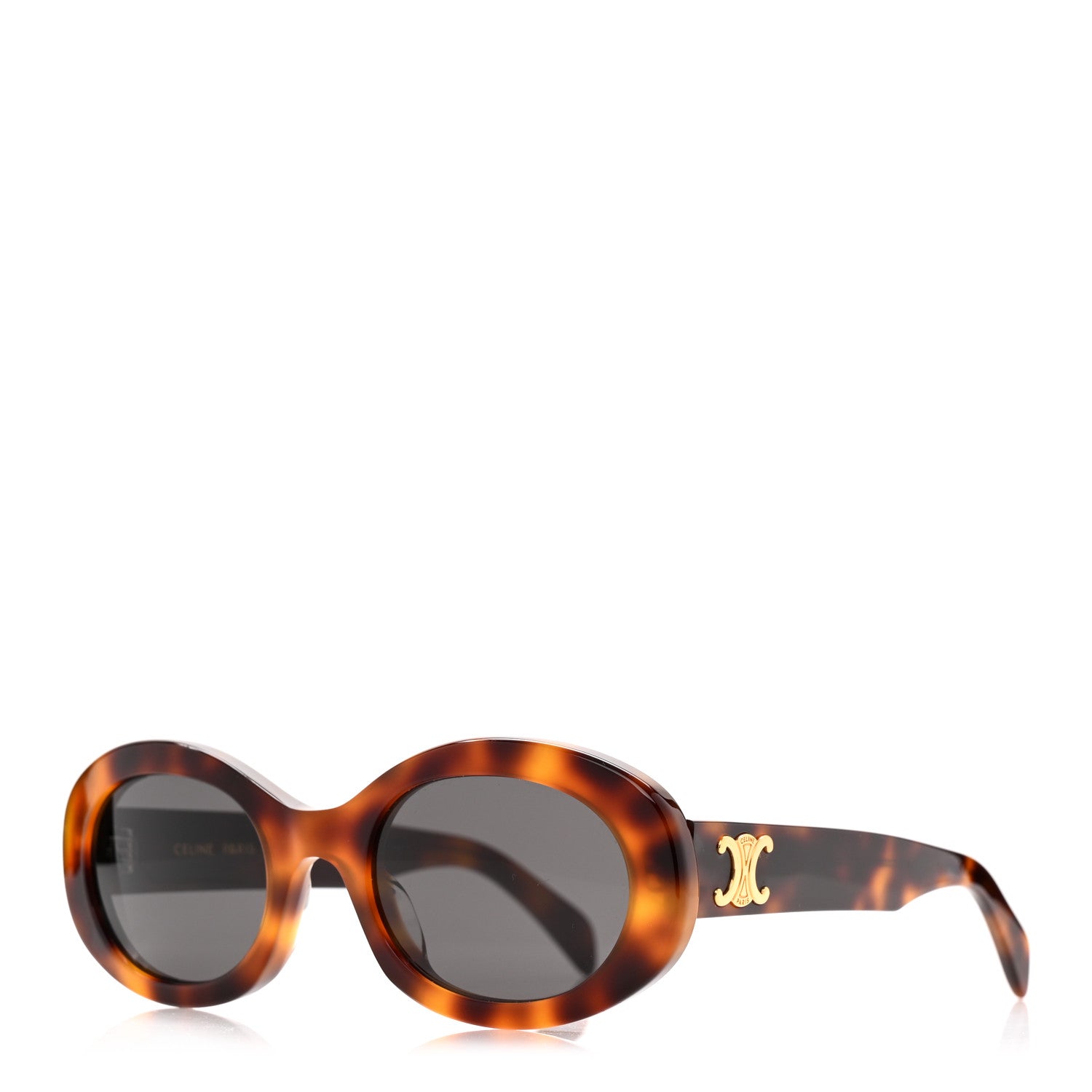 Celine Acetate Triomphe 01 Sunglasses CL 40194U Tortoise 1 of 6