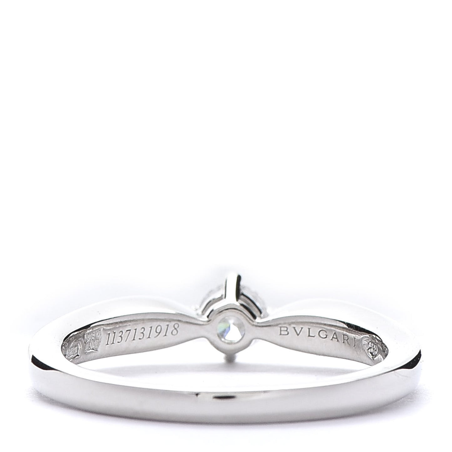 Platinum Diamond .19ct Dedicata a Venezia Solitaire Engagement Ring 51 5.75
