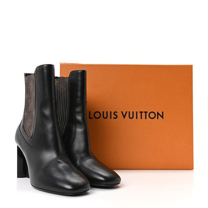 Louis Vuitton Calfskin Monogram Silhouette Chelsea Ankle Boots 41 9 of 9
