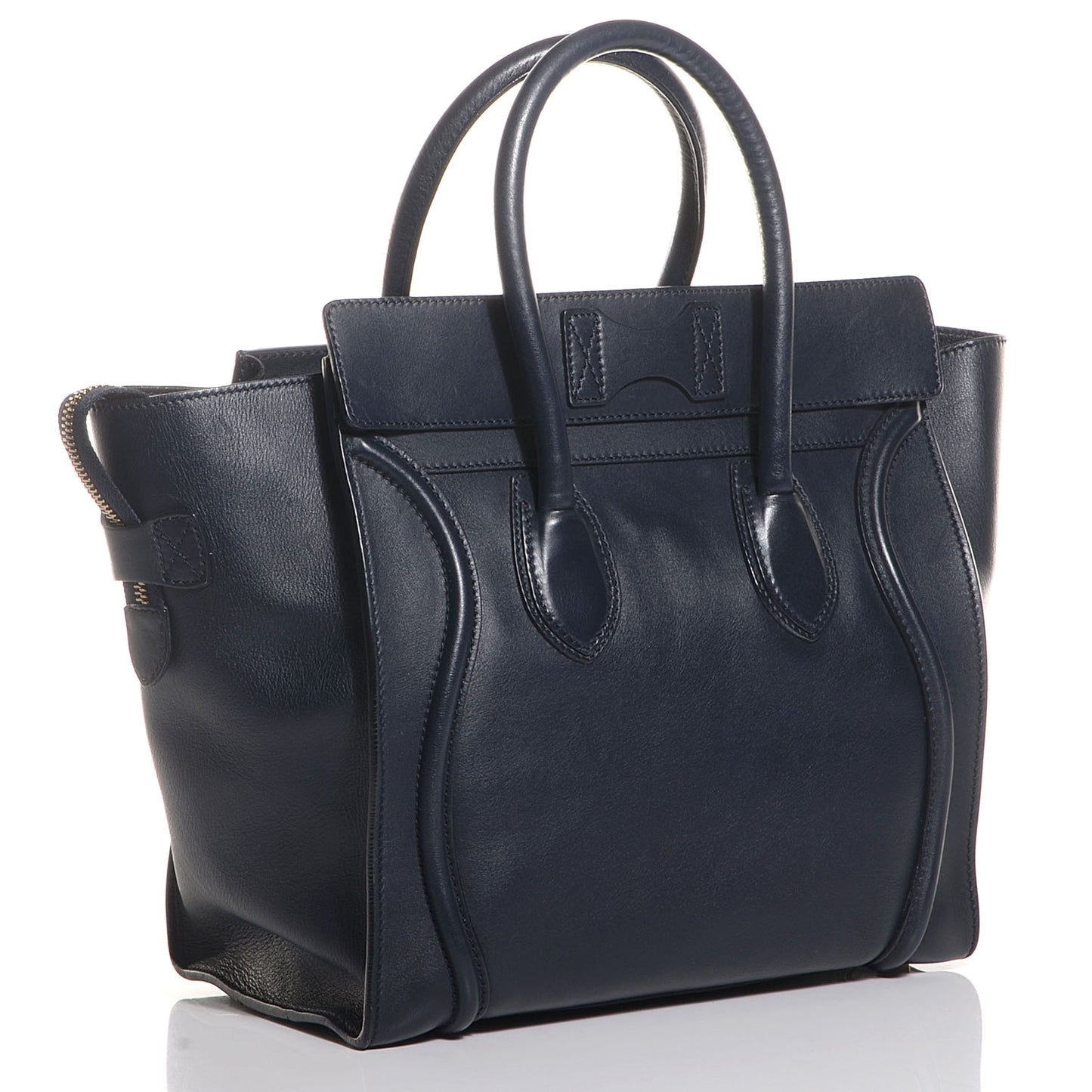 Smooth Calfskin Mini Luggage Navy