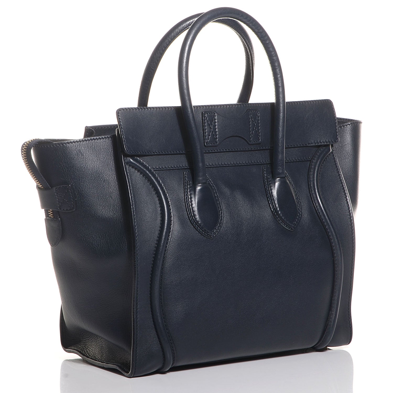 Celine Smooth Calfskin Mini Luggage Navy 3 of 11