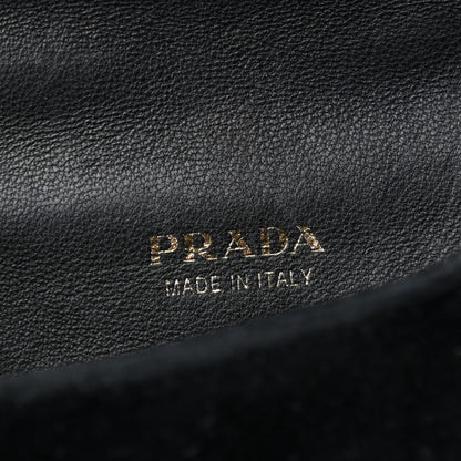 Prada Velluto Micro Cahier Bag Black 6 of 9