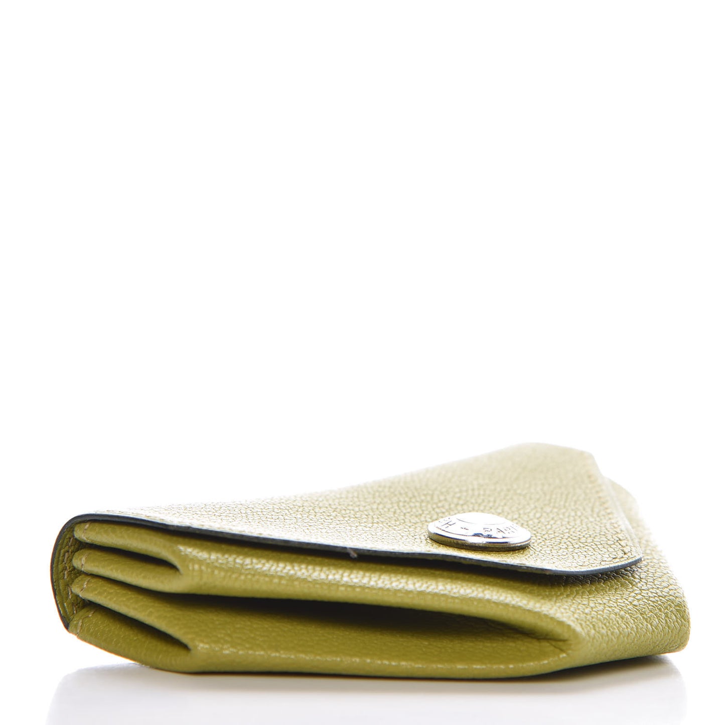 Chevre Mysore 24 Change Purse Vert Anis