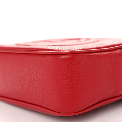 Gucci Pebbled Calfskin Small Soho Disco Bag Vibrant Red 10 of 10