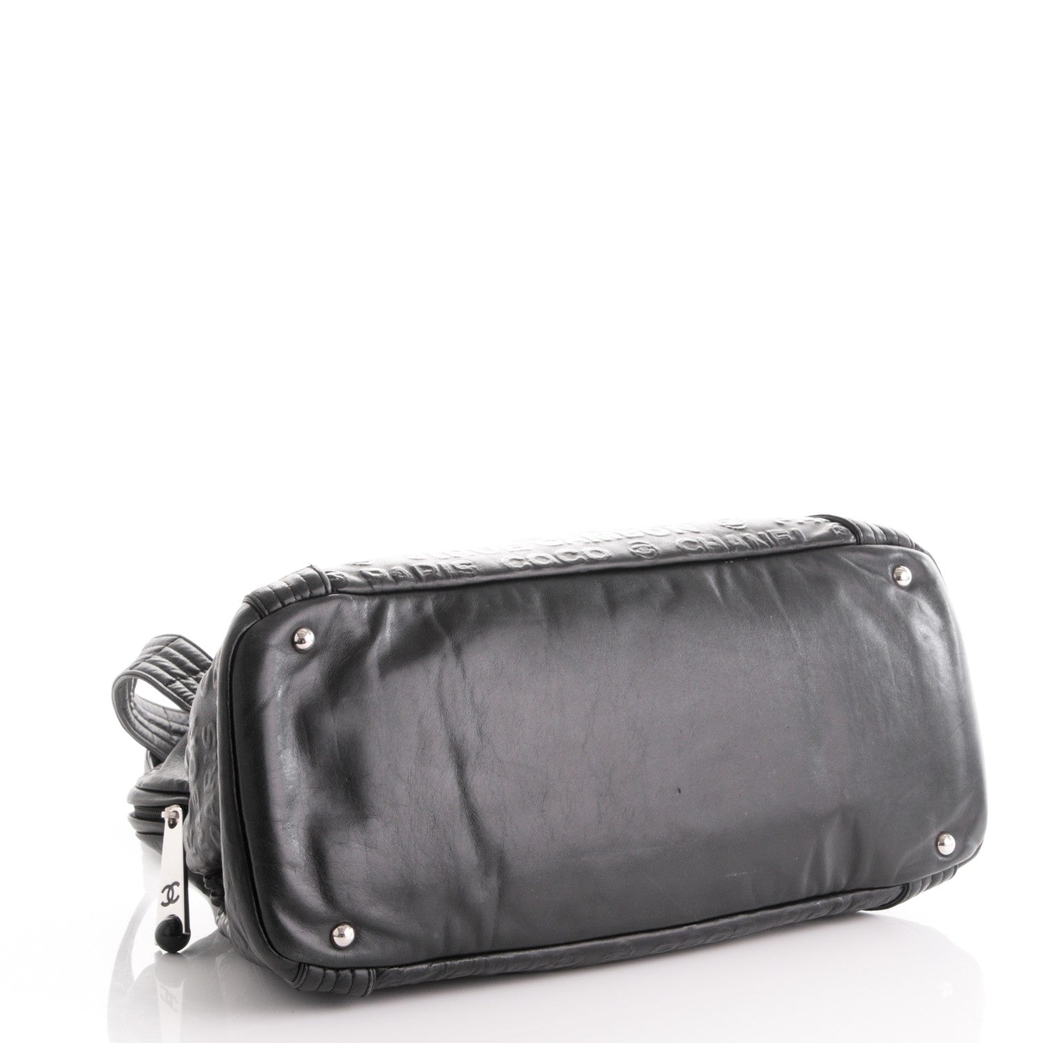 Chanel Calfskin Embossed Unlimited Large Tote Black 4 of 7