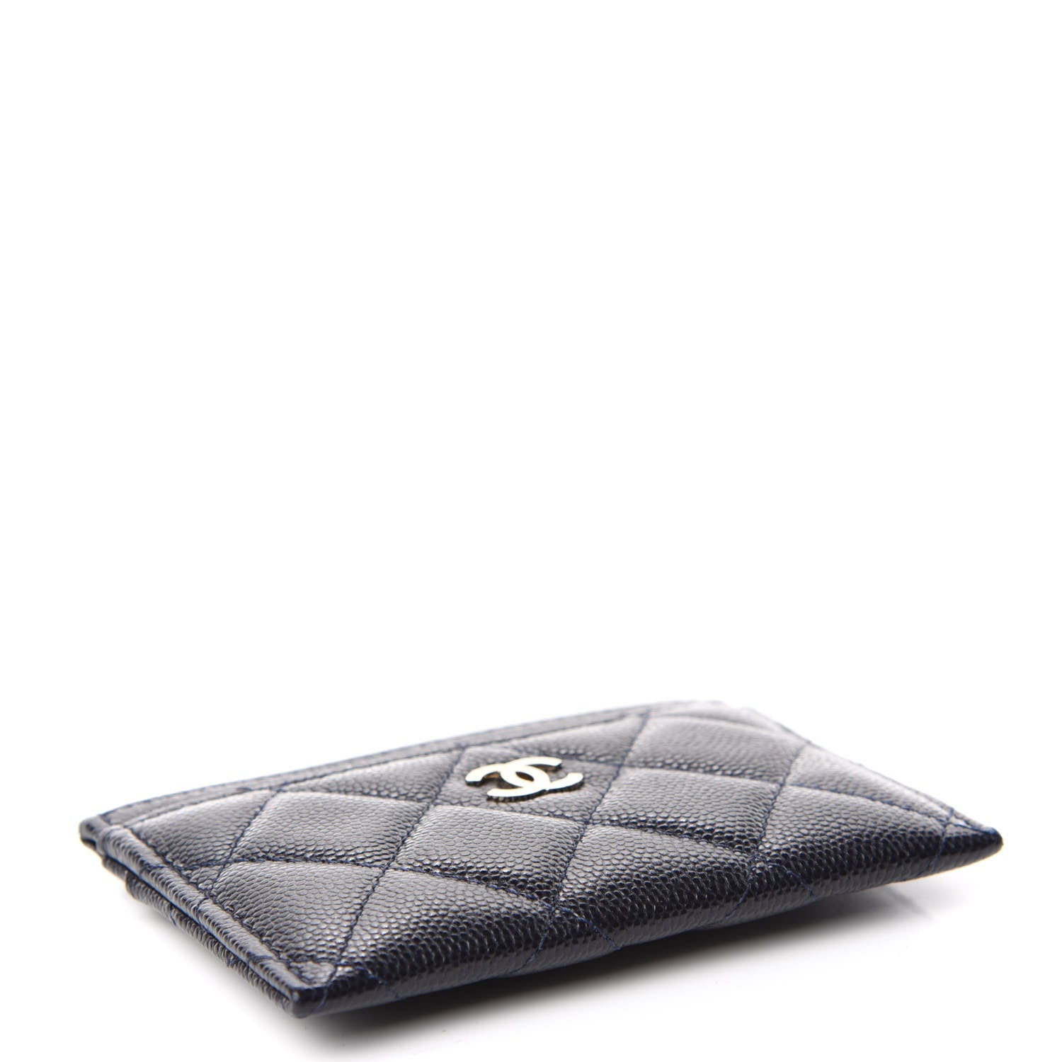 Chanel Caviar Quilted Card Holder Navy 4 of 7