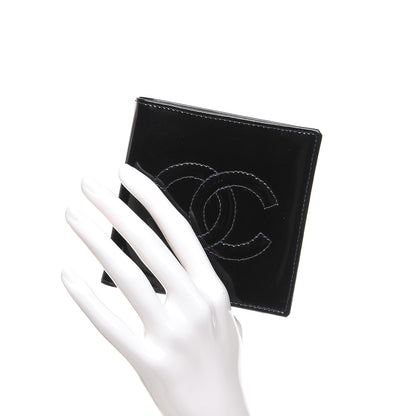 Chanel Patent CC Bi-Fold Wallet Black 2 of 9
