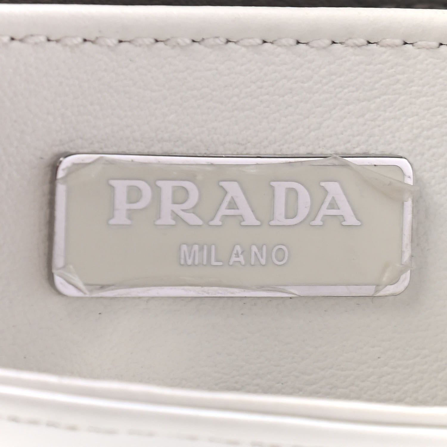 Prada Spazzolato Cleo Shoulder Bag White 5 of 6