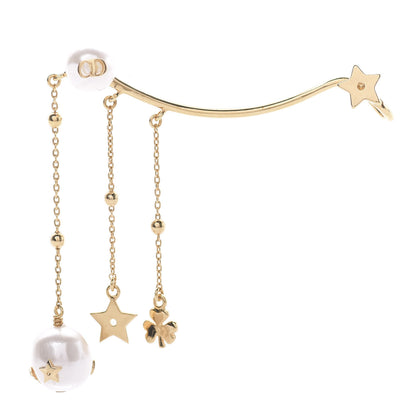 Christian Dior Pearl Shiny-D Earring Gold 1 of 5