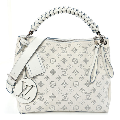 Louis Vuitton Mahina Beaubourg Hobo MM Snow Orage Blue 1 of 11