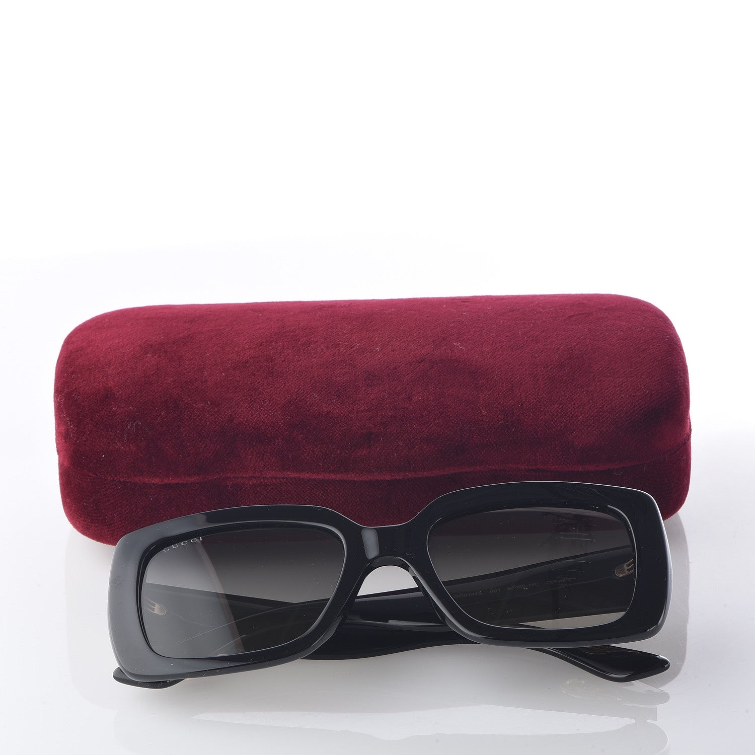 Gucci Acetate Square Frame Sunglasses GG0141S Black 8 of 8