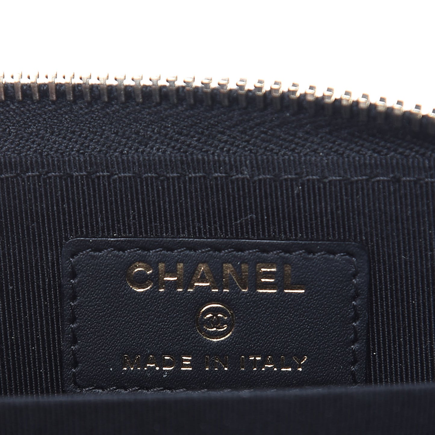 Caviar Quilted Zip Coin Purse Black