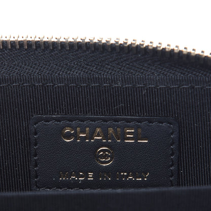 Chanel Caviar Quilted Zip Coin Purse Black 6 of 9