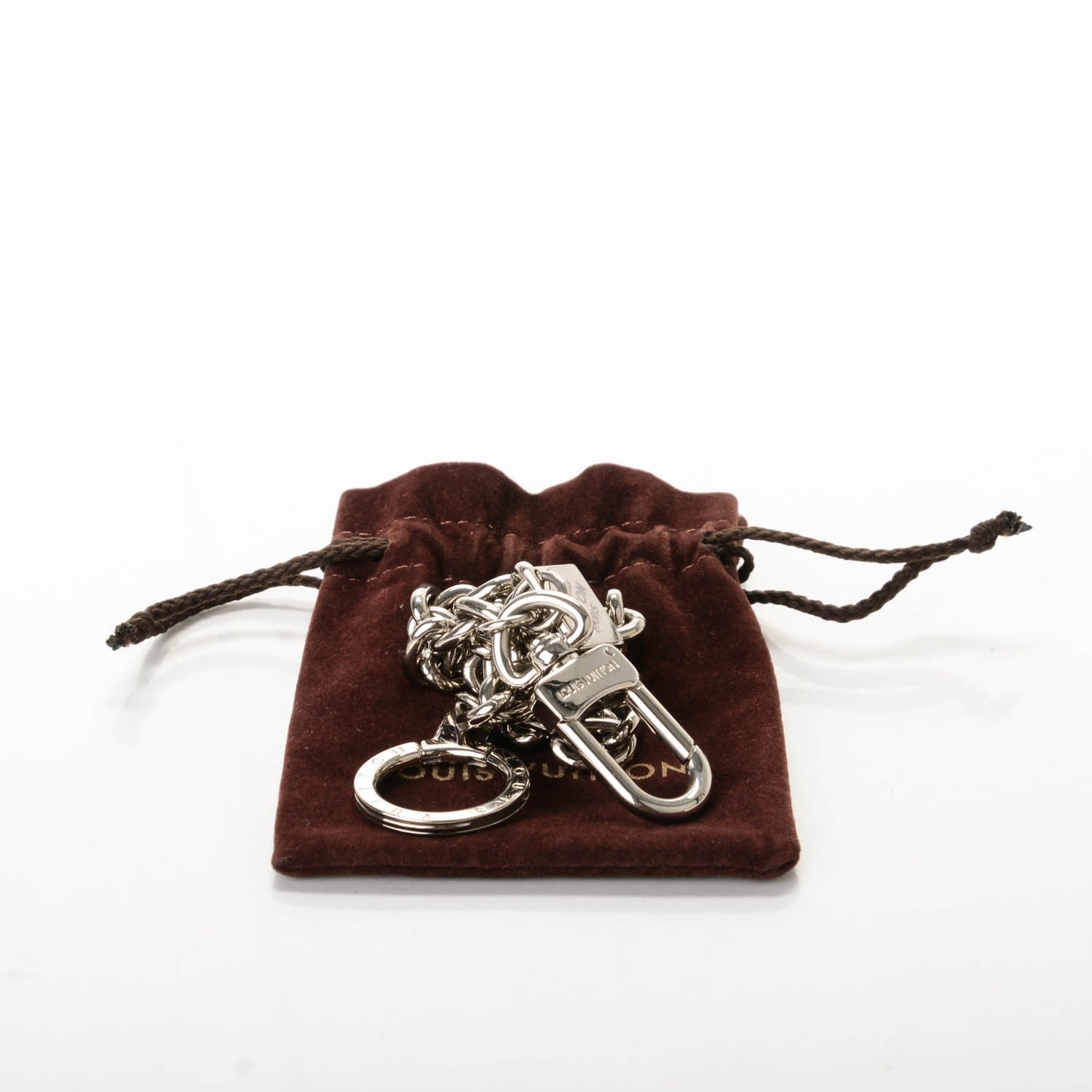 Louis Vuitton Metal Mens XL Key Chain Silver 5 of 5
