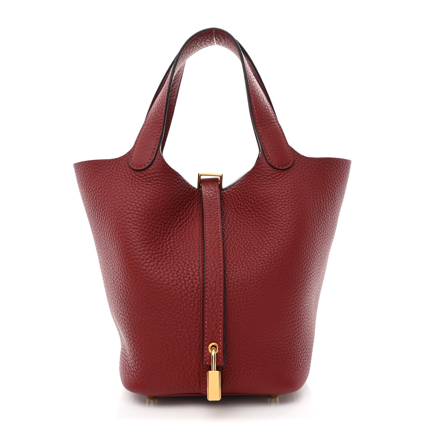 Hermes Taurillon Clemence Picotin Lock 18 PM Rouge H 1 of 11