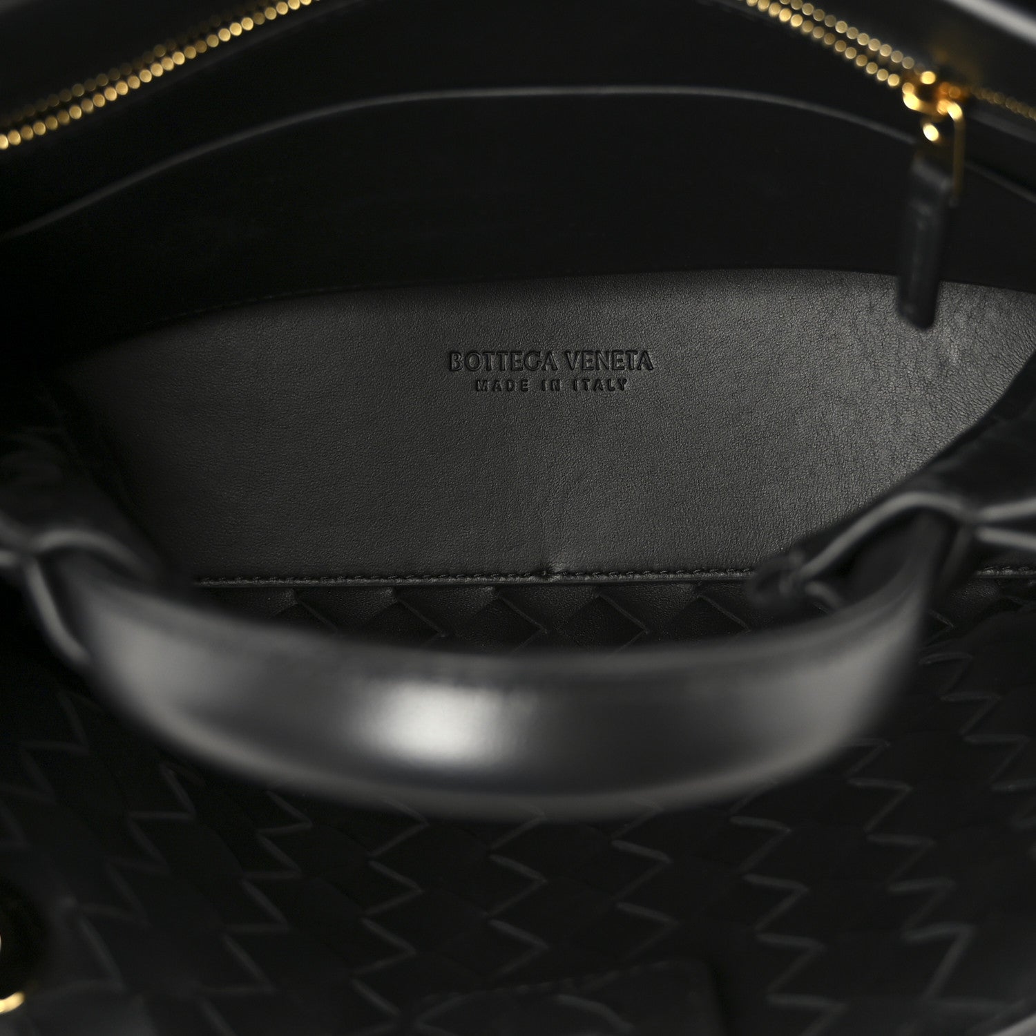 Bottega Veneta Nappa Intrecciato Small Andiamo Shoulder Bag Black 5 of 10