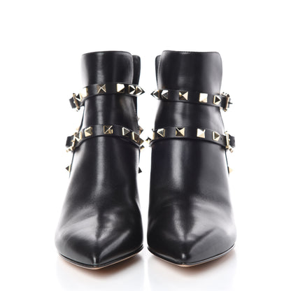Valentino Garavani Calfskin Rockstud Double Buckle 65mm Ankle Boots 36 Black 2 of 16