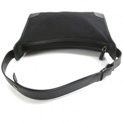 Gucci Canvas Monogram Shoulder Bag Black 5 of 10