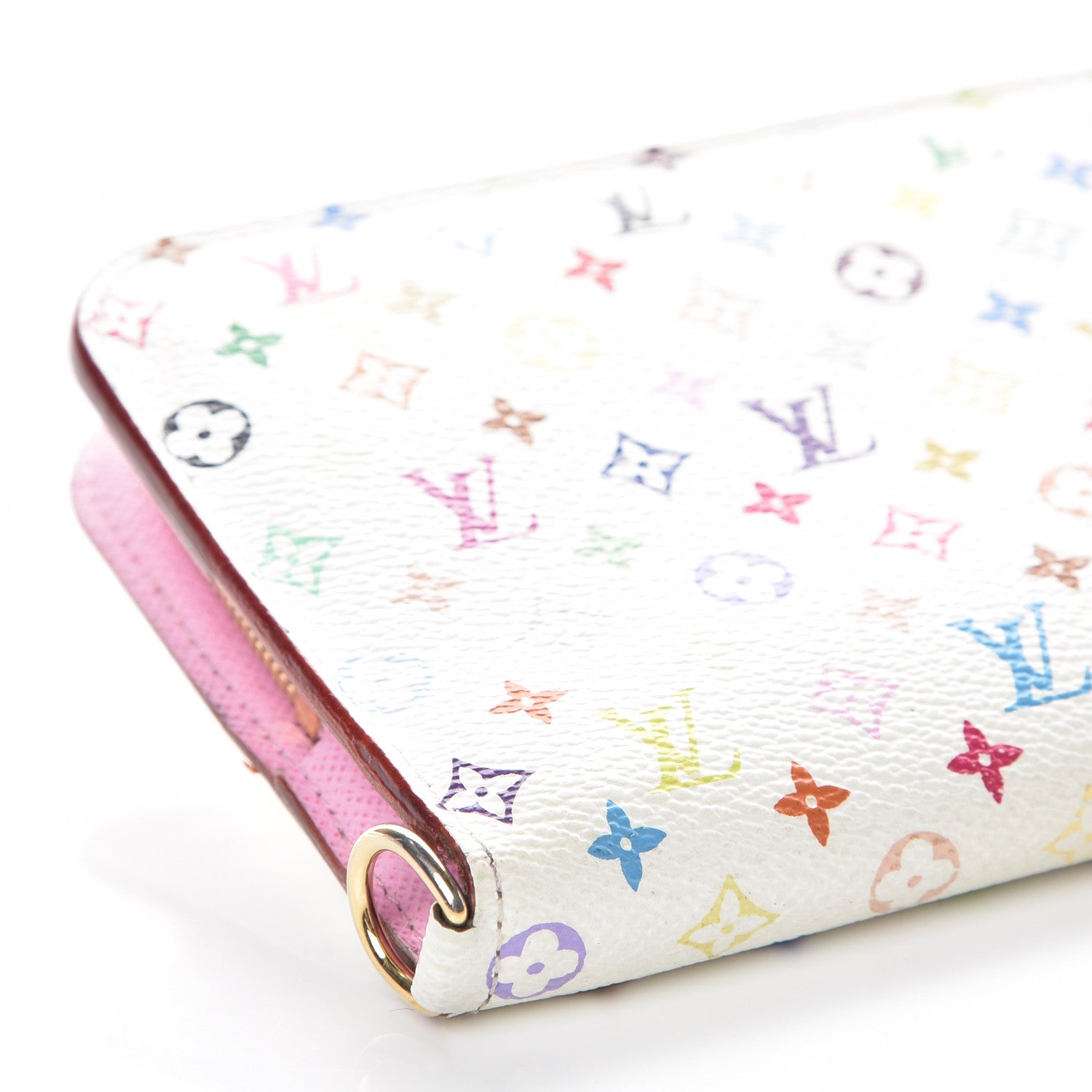 Louis Vuitton Monogram Multicolor Insolite Wallet White Litchi 15 of 21