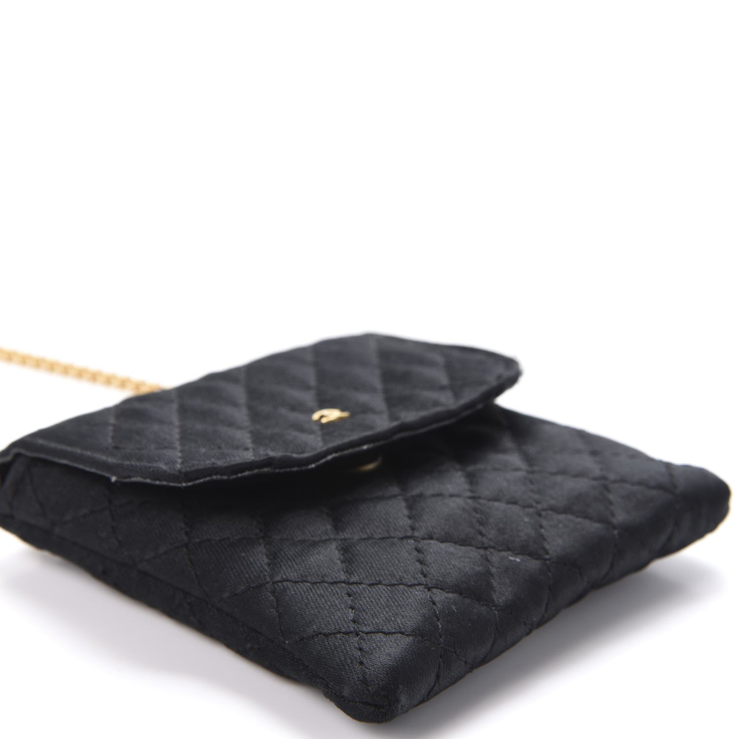 Chanel Jersey Quilted Shoulder Bag Black 6 of 9