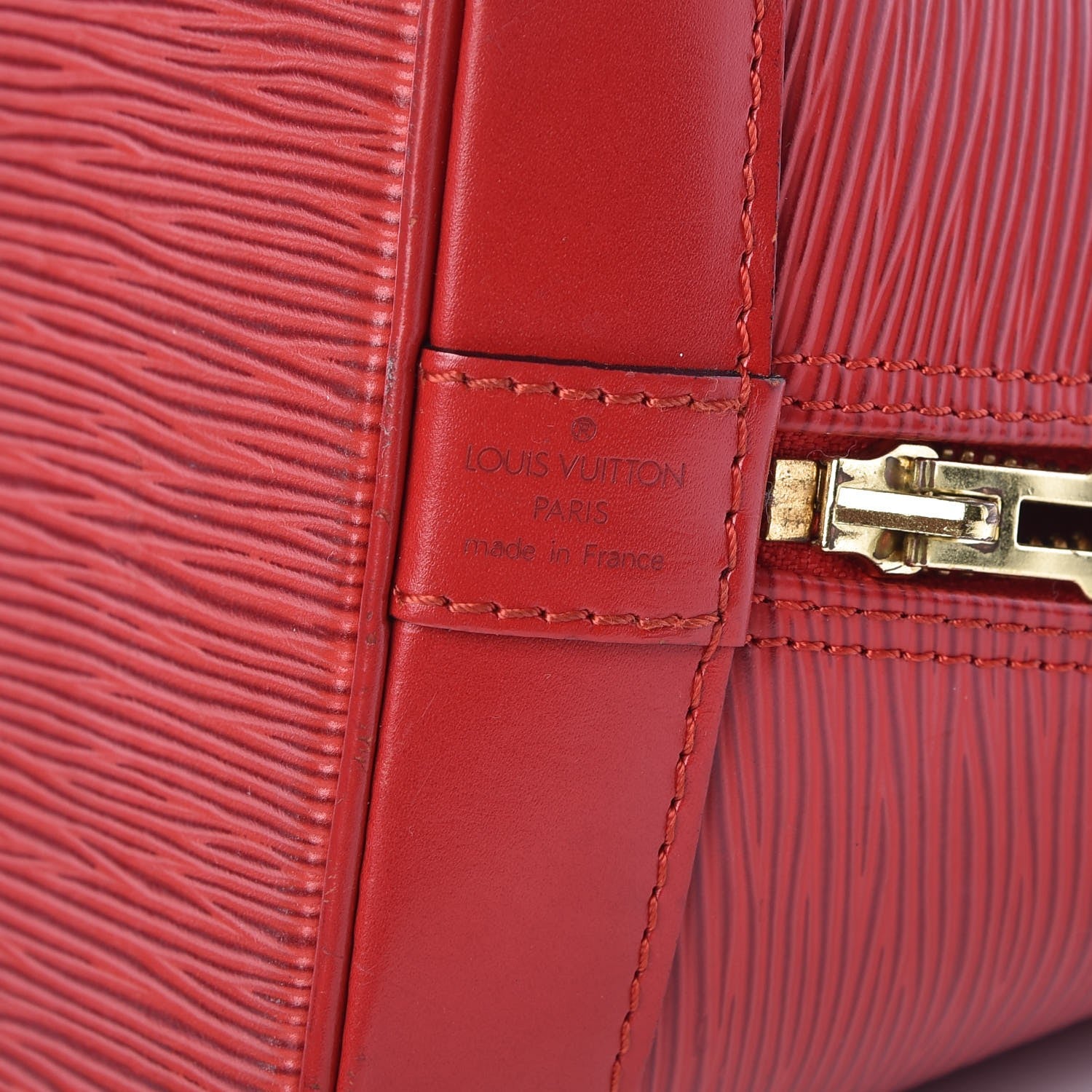 Louis Vuitton Epi Alma PM Castillan Red 7 of 10