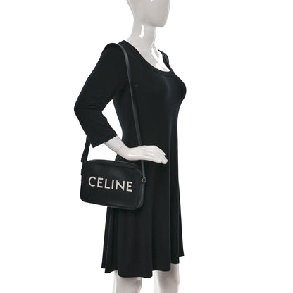 Celine Smooth Calfskin Medium Messenger Bag Black 2 of 17