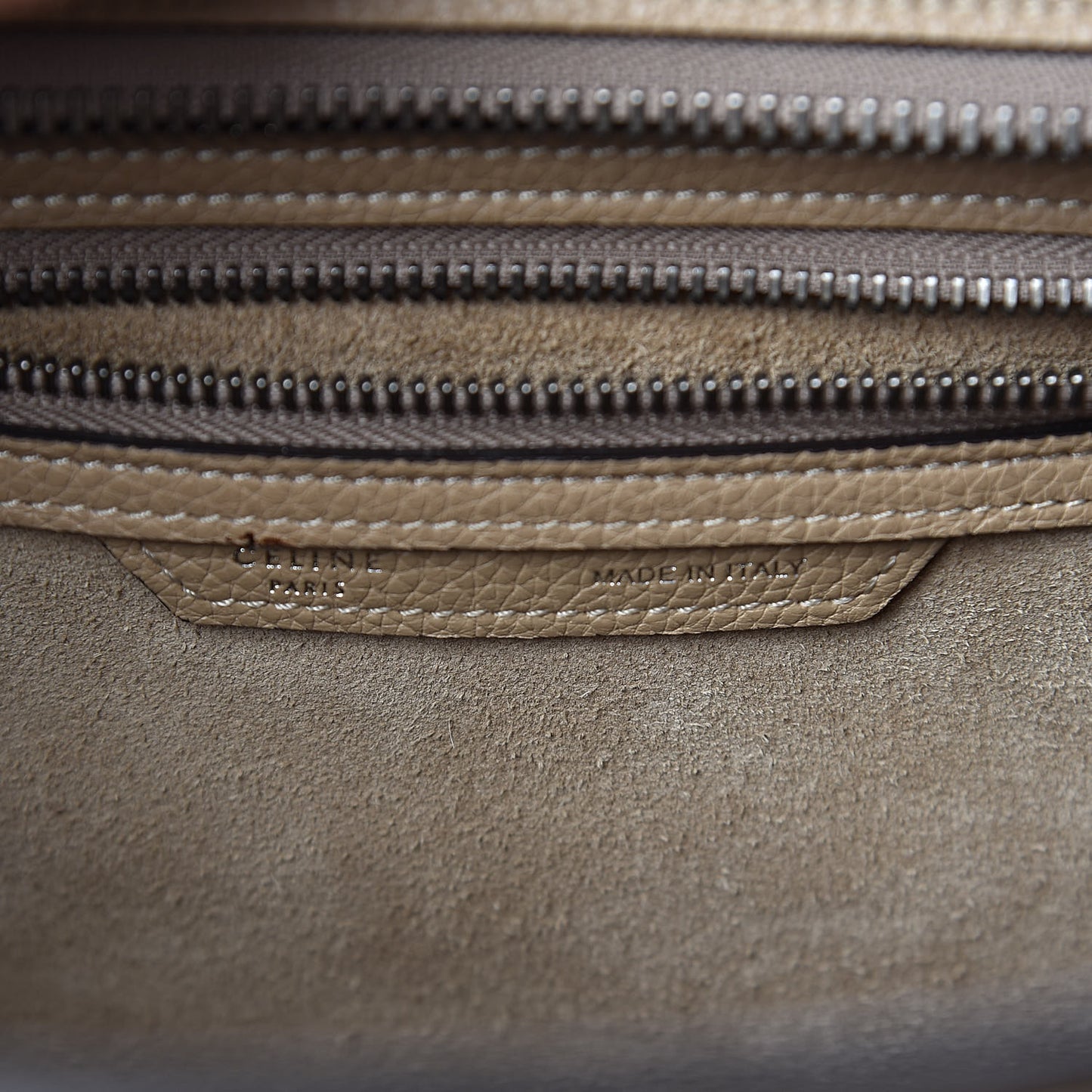 Drummed Calfskin Micro Luggage Dune