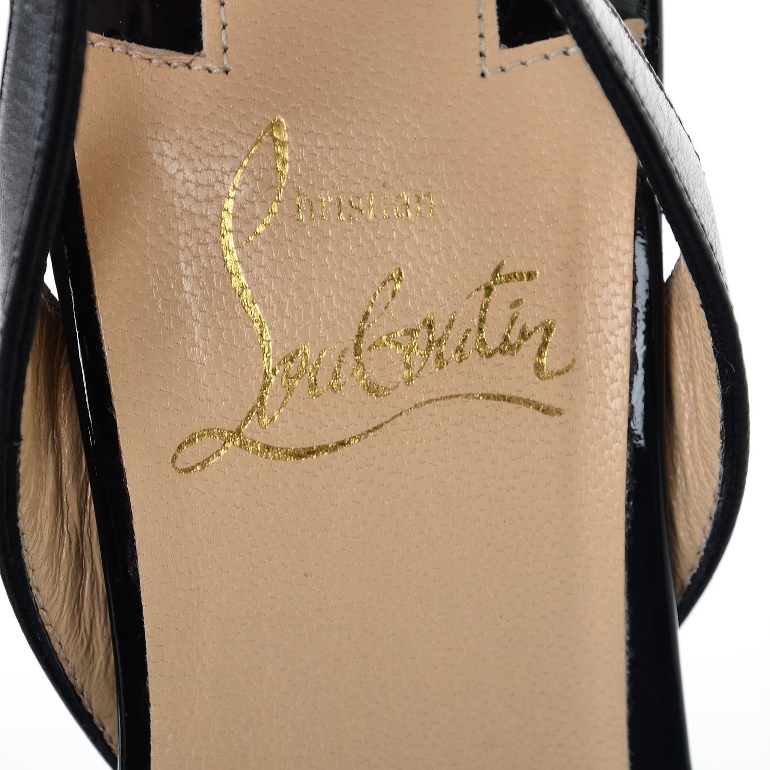 Christian Louboutin Chevron Mesh Patent Volumetric 120 Sandals 37 Black 6 of 10