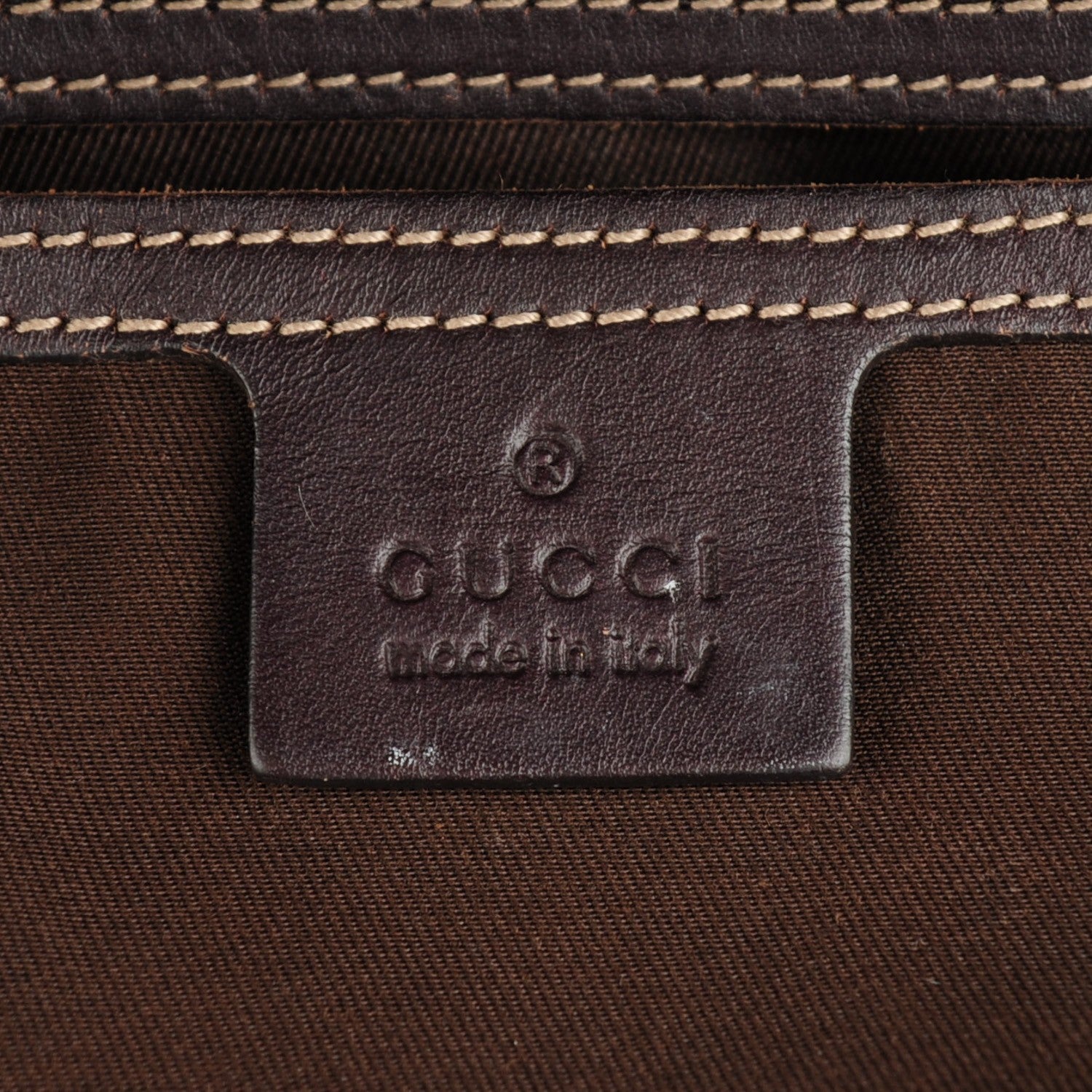 Gucci GG Plus Monogram Large Flat Messenger Bag Beige Brown 6 of 8