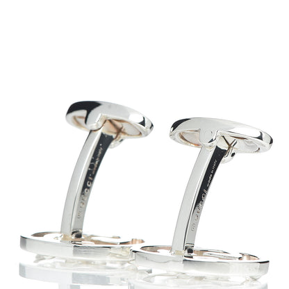 Gucci Sterling Silver Interlocking G Cufflinks 4 of 5