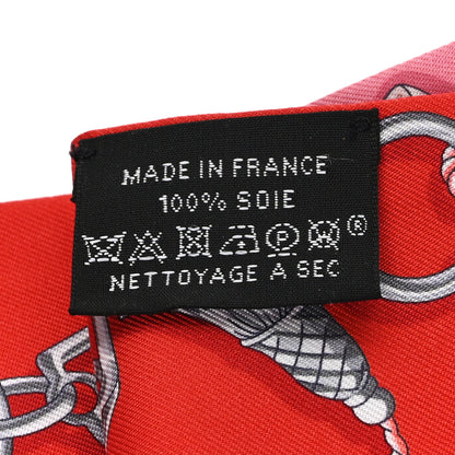 Hermes Silk C'est la Fete Twilly Rose Bonbon Orange 3 of 3