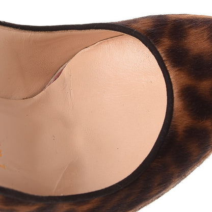 Christian Louboutin Calf Hair Leopard Print Mini Chad Bibi 140 Pumps 35.5 13 of 14