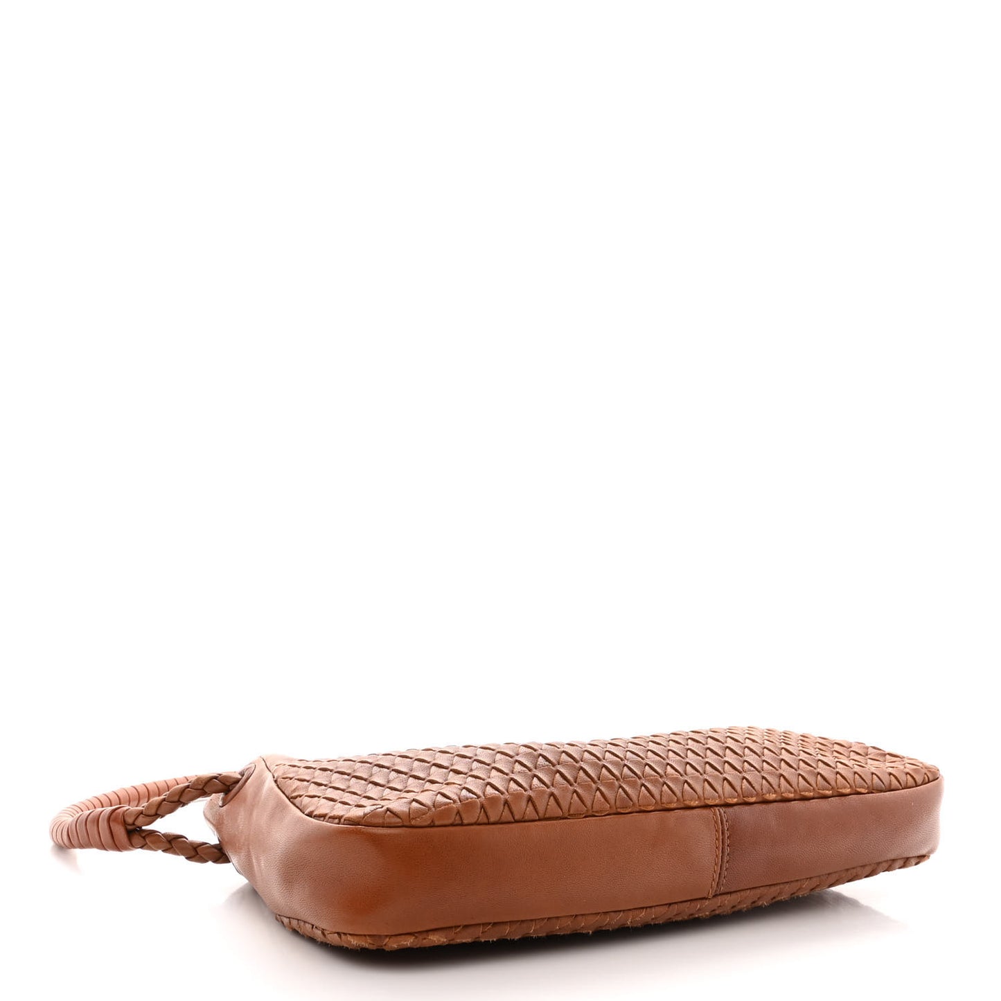 Nappa Intrecciato Shoulder Bag Light Brown
