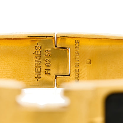 Hermes Enamel Narrow Clic Clac H Bracelet GM Black 4 of 4