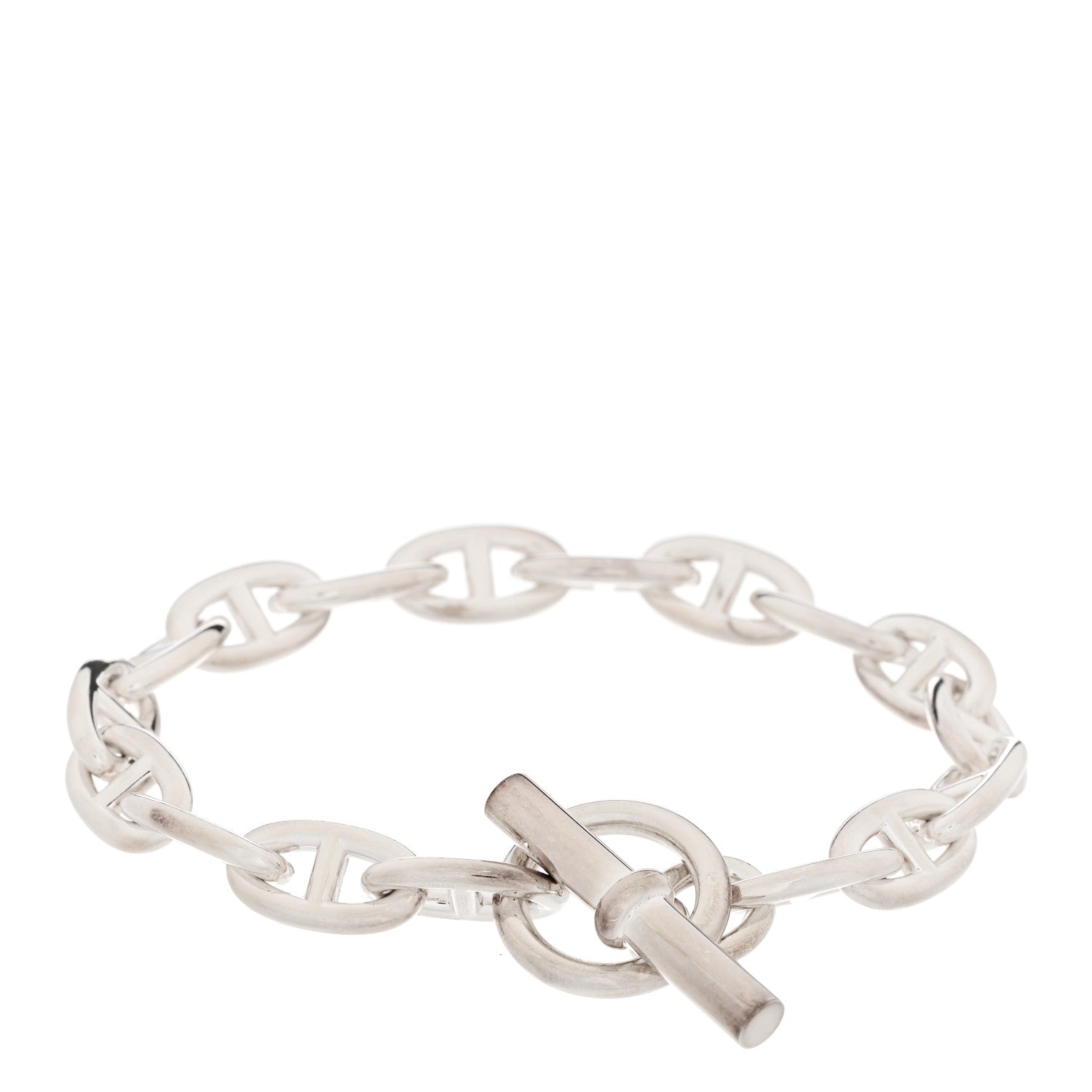 Hermes Sterling Silver GM Chaine d'Ancre Bracelet 2 of 7