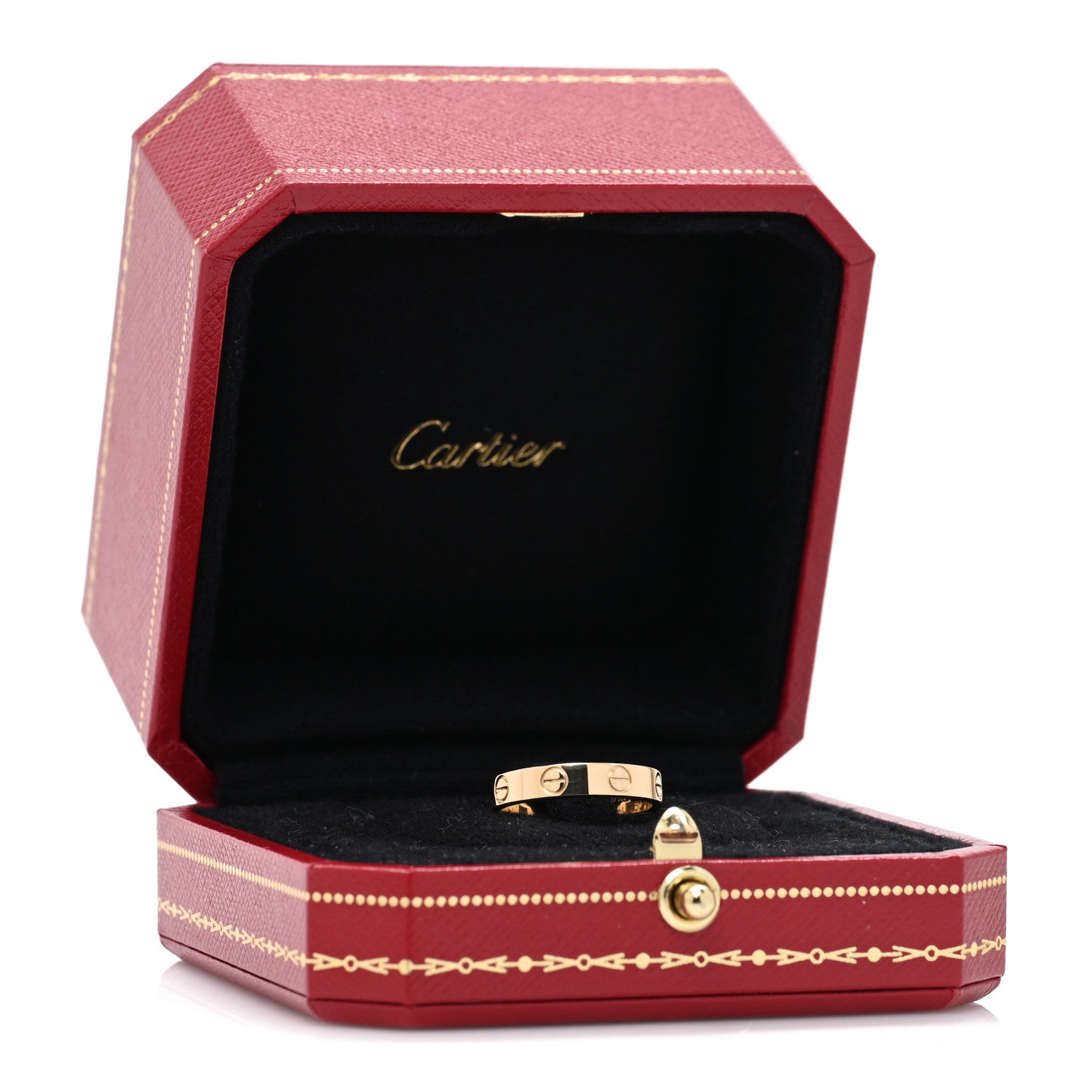 Cartier 18K Yellow Gold 3.5mm LOVE Wedding Band Ring 50 5.25 5 of 5