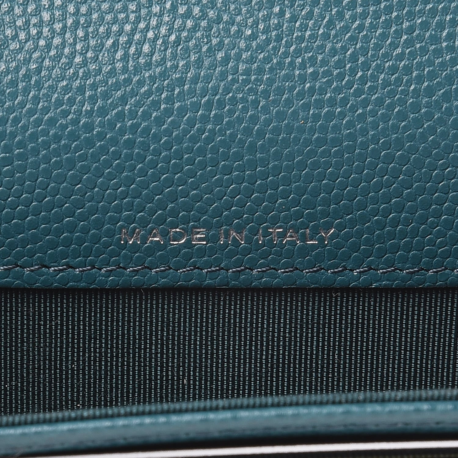 Chanel Caviar Quilted Flap Card Holder Dark Turquoise 7 of 11