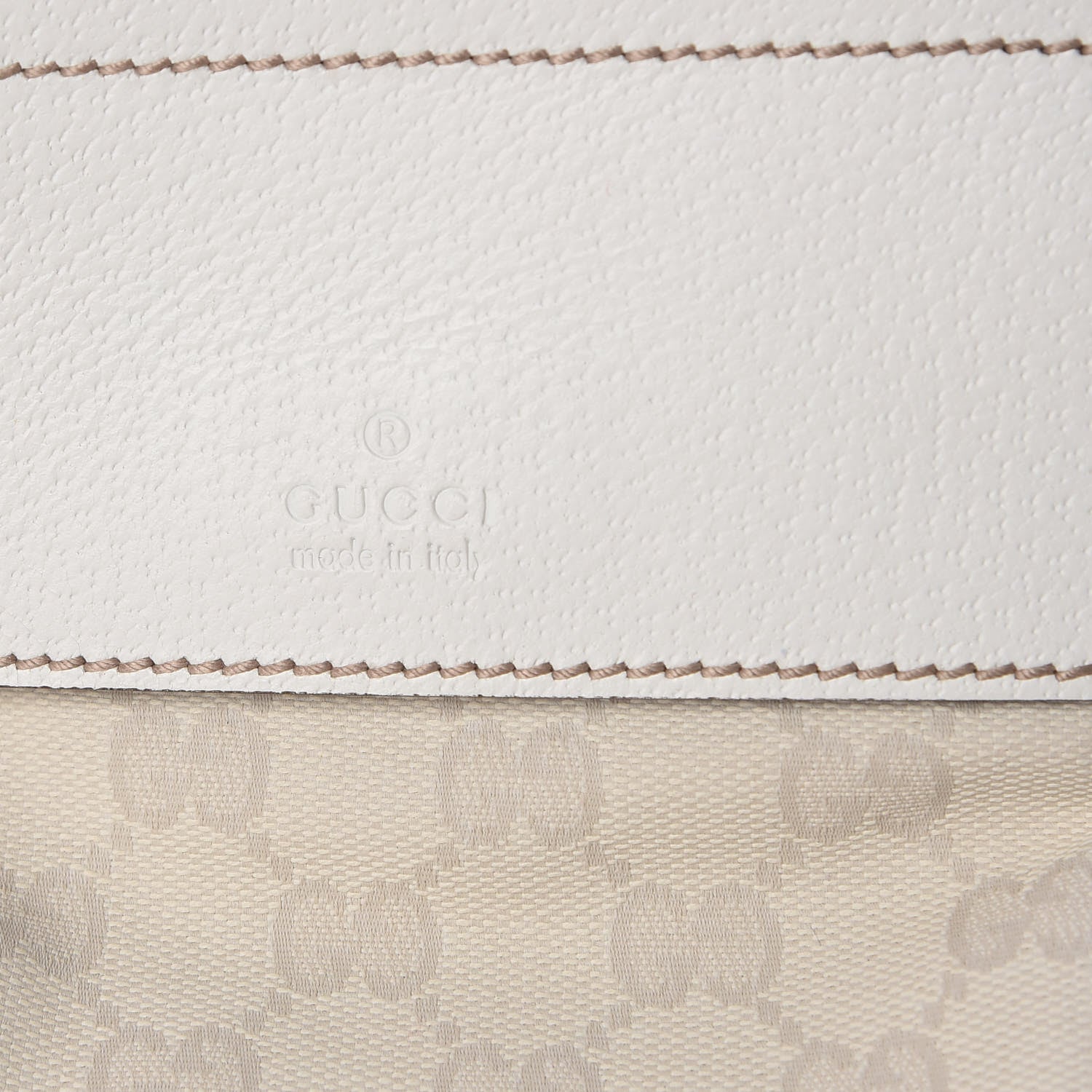 Gucci GG Monogram Web Double Pocket Belt Bag White 8 of 10